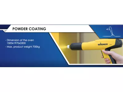 Powder coating machine/oven